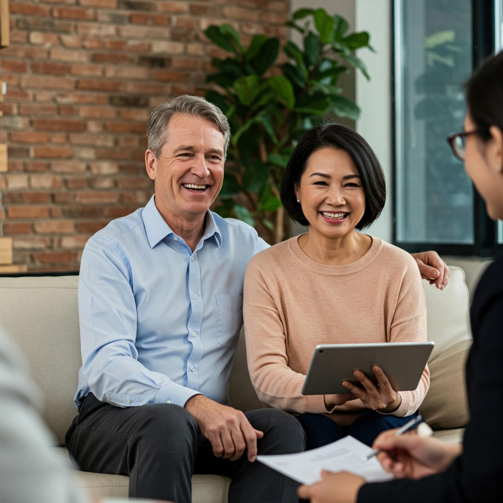 Professional mental health therapists in session